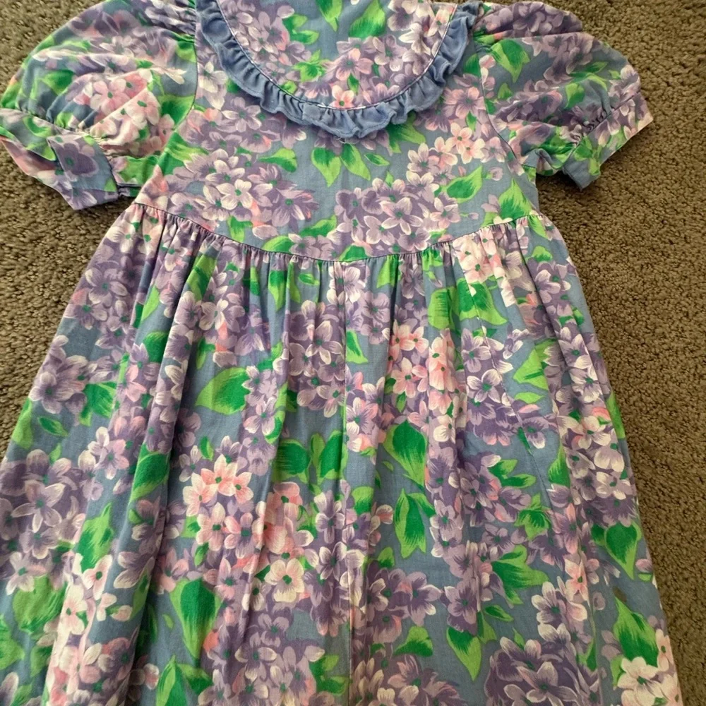 Vintage Mousefeathers 2T Pastel Floral Toddler Romper Spring One Piece Outfit